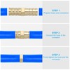 PATIKIL 1/4" Brass Hose Barb Fitting,2 Set Barb Union Fittings