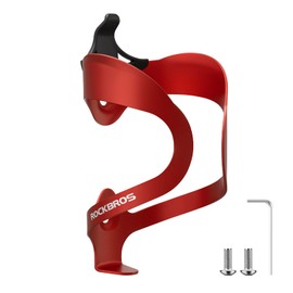 ROCKBROS Bike Water Bottle Holder-Lightweight Sturdy Alloy Aluminum Bike Water Bottle Cage Bike Cup Holder for Road Bike & Mountain Bike