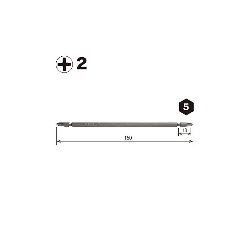 Vessel B36 ZP Double-ended Bit Air for Electric Drivers +