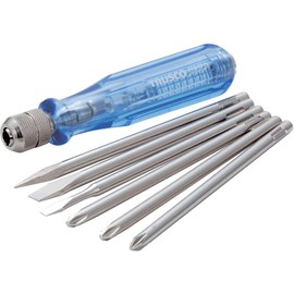 TRUSCO TED-526 Screwdriver Set with Detector Set of 6 for Low Pressure