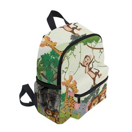 Kids Backpack Jungle Animals Kindergarten Preschool Bag for Toddler Girls Boys