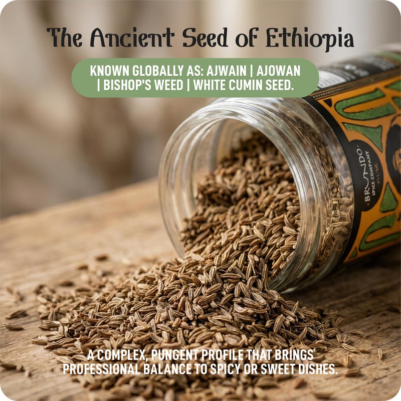 Brundo Spices Netch Azmud Ethiopian Wild Caraway Seed Hand Picked