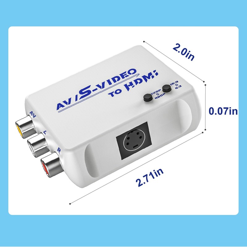 FeiEVER AV S-Video to HDMI Converter