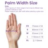 CW LIFEGROUP Latex Free, Powder Free, Nitrile Disposable Gloves,Purple, Case