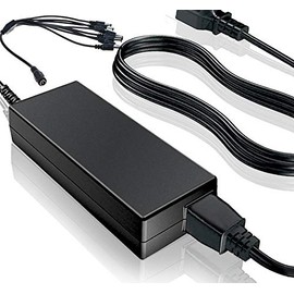 SupplySource 12V DC 5A AC Power Supply Adapter 5000mA +8 Port Plug Split Power Cable for Night Owl DVR H 264 4 Channel 4 Pack Day/Night Vision Bullet NightOwl Security Camera 12VDC Battery Charger