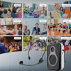 Voice Amplifier with Wired Headset Microphone - Supports Mute/Bluetooth 5.0