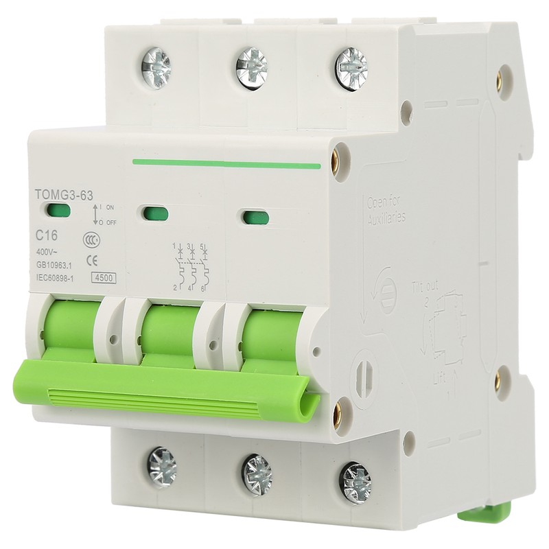 TOMG3-63 3P C type Miniature Circuit Breaker Leakage Protection Air
