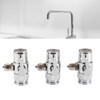 3pcs G1/4 Sink Faucet Diverter Valve High Temperature Resistance Universal