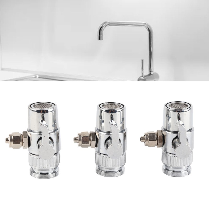 3pcs G1/4 Sink Faucet Diverter Valve High Temperature Resistance Universal