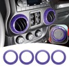 4PCS Center Console Dash Air Conditioner Vent Cover Trim Interior