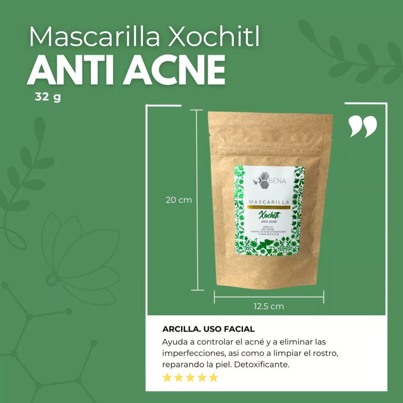 BENA Mascarillas Faciales Hidroplasticas Y Arcilla 5 Packs Bena