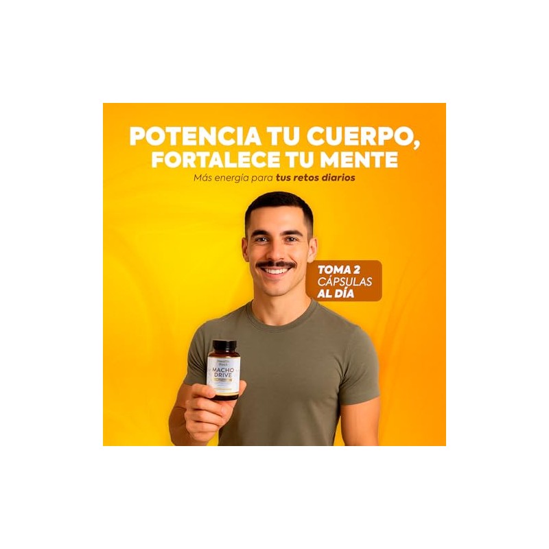 Macho Drive Maca Negra Roja Ginseng Zinc L-Arginina Cápsulas Health