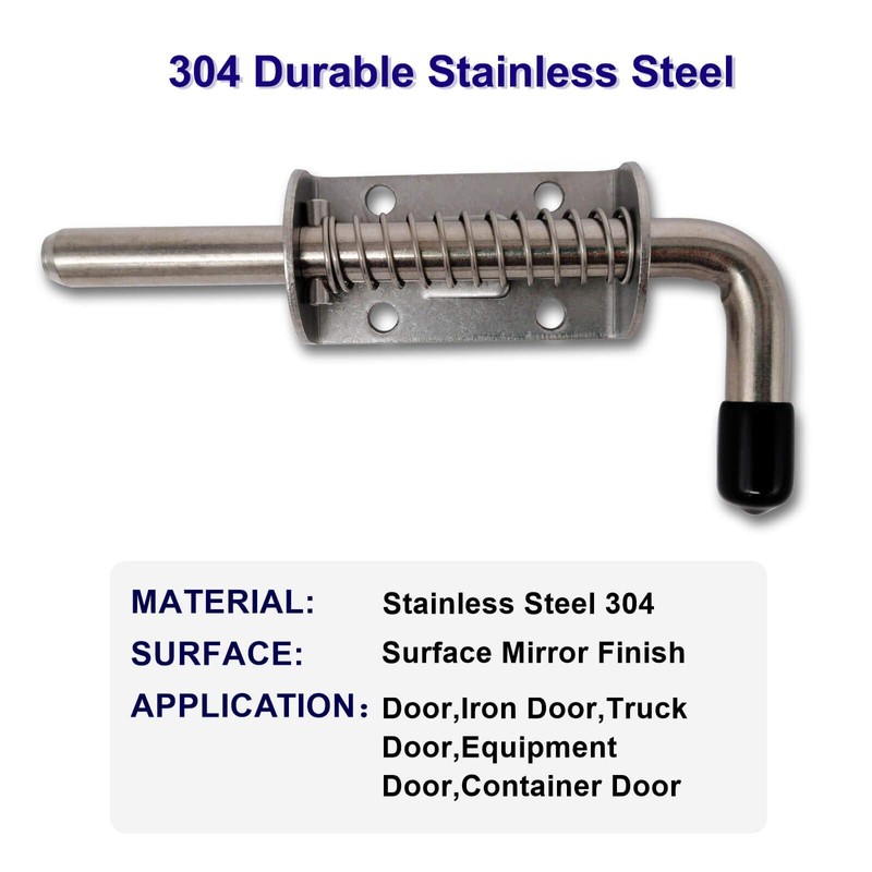 AeKeatDa 6 Pack 304 Steel 5 Inch（128MM） Spring Pin Latch