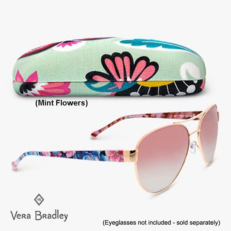Vera Bradley Sunglasses Clamshell Case, Foxwood (Sunglass Case)