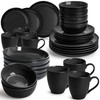MIAMIO – Service for 6 Dishware Set/Stoneware Dinnerware Set –