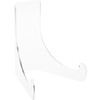 Plymor Clear Acrylic Flat Back Easel with Deep Support Ledges,
