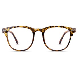 URAQT Blue Light Filter Glasses Women, Black Round Anti Blue Light Glasses PC Gaming Fashion Glasses, Blue Light Glasses Blocking Computer Glasses, Glasses Without Prescription Blue Filter Glasses for