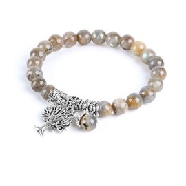 Expression & Confidence Tree of Life Bracelet, Stone, Labradorite