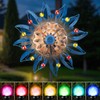 Solar Wind Spinner Retro Spinner, Waterproof Outdoor Metal Wind Sculpture