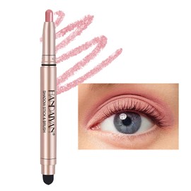 MIELIKKI Cream Eyeshadow Stick with Smudger, Waterproof Eye Shadow Pencil, Long-Wear & Crease Resistant, Matte and Shimmer Eye Brightener, Highlighter Stick Makeup, 04