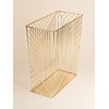 U Brands Metal Trash Can, Vena Collection, 6 Gallon Capacity,