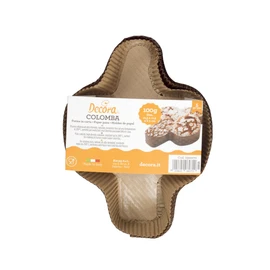 Decora 0320170 5ER-Pack PAPIERBACKFORM FÜR COLOMBA 100 G, Papier, Braun
