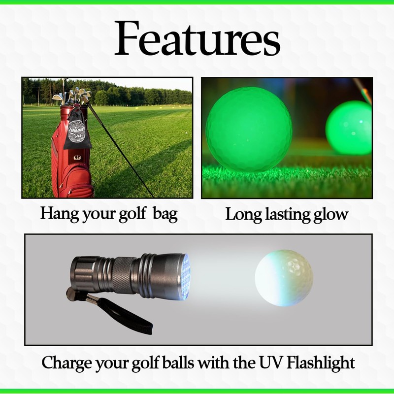 Reclaiming Par Glow in The Dark Golf Balls, Practice Golf