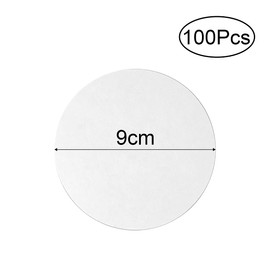 100 Pcs Qualitative Filter Papers Medium Speed Flow Filter Papers 90mm Laboratory Filter Papers for Filter Experiment, Oil Test