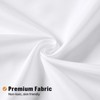 MitoVilla Long Fabric Shower Curtain Liner, Soft & Lightweight Shower