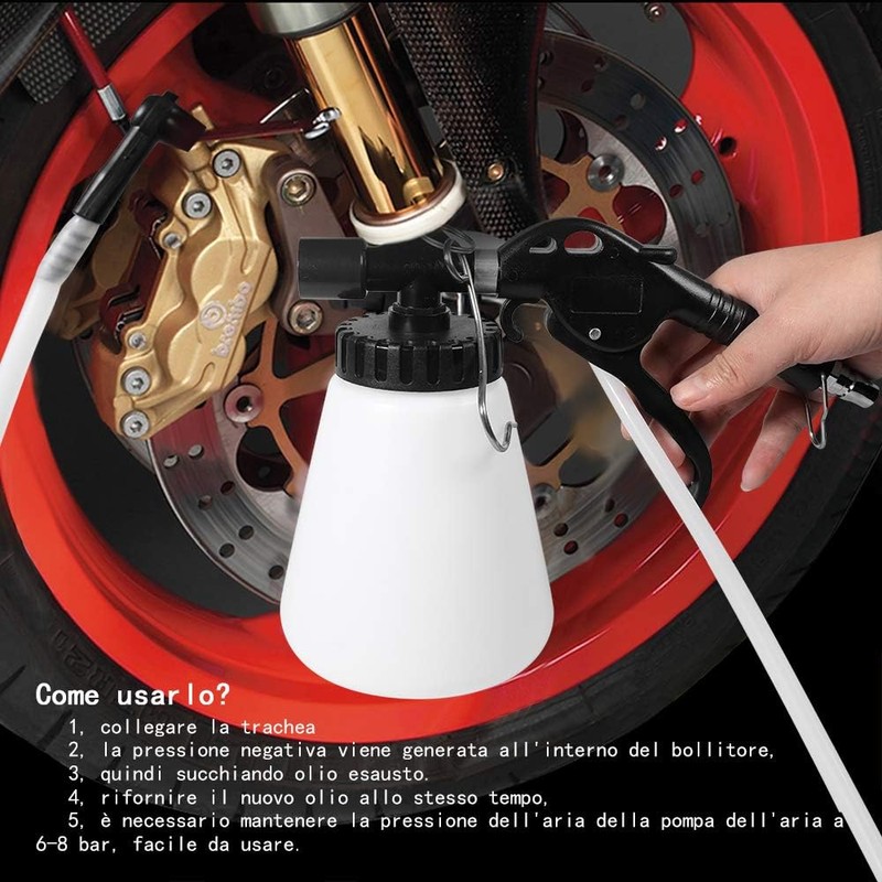 QUNNIE Compressed Air Device for Bleeding Brakes, Bleeding Compressed Air