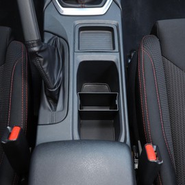 Daeiclru Center Console Cup Holder Divider Stroage Box Compatible with Subaru WRX 2022 2023 2024, Cup Holder Storage Box Organizer Cup Drink Holder Storage Box ABS Insert Accessories
