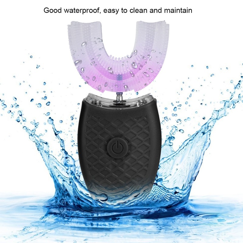 Household Ultrasonic Rechargeable Silicone U shaped Electric Toothbrush Teeth Whitening