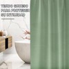 KTMOUW Cortina de Baño 180×180CM 100% Poliéster Con Membrana Impermeable,