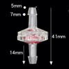 10Pcs Anti Backflow Check Valve One Way PP Plastic Non