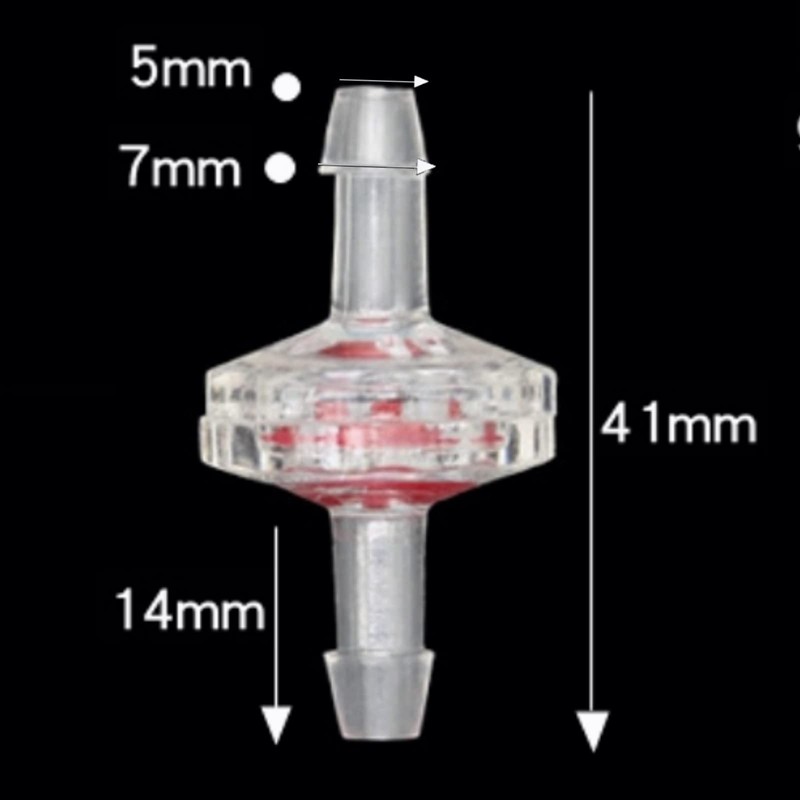 10Pcs Anti Backflow Check Valve One Way PP Plastic Non