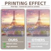 Luminora Fabric 7x5ft Paris Eiffel Tower Backdrop Cityscape Terrace Pink