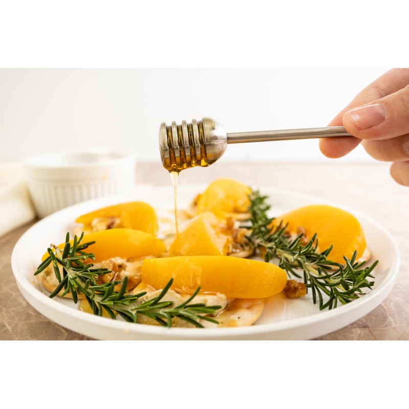 Fox Run Honey Dipper, Stainless Steel Honey Stirring Stick, 6.5"
