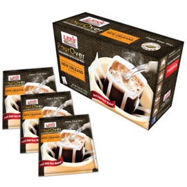 1 Pack - Lee's Coffee Pourover Fresh Ground New Orleans Filter Packs - Ca Phe Phin Giay Huong Vi New Orleans 18 Bags per Box