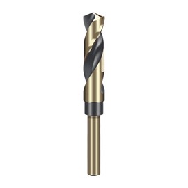 LEPEVNEY 17mm Reduced Shank Twist Drill Bit with 1/2 Inch 12.7mm Shank for Stainless Steel Aluminum Alloy Metal Copper Plastic Wood, Made of High Speed Steel 4341, Ideal for Drilling Steel Plate