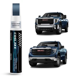 Car Touch Up Paint(Downpour Metallic(GXP/WA136H)) for GMC, Car Paint Scratch Repair Kit, Quick & Easy Solution to Repair, 2 in 1 Scratch Remover Pen with Color-Matched