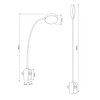 SEBSON LED Socket Light Dimmable Reading Lamp and Socket with