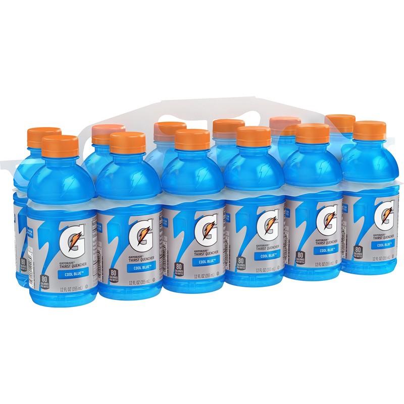 Gatorade Thirst Quencher, Cool Blue, 12 Ounce Bottles (Pack of