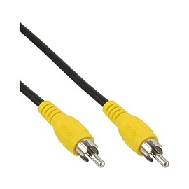 InLine 89937B RCA Cable, Video, 1x RCA Male / Male, Connector Colour Yellow, 0.5 m