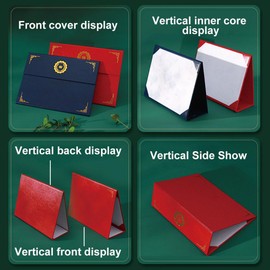 A4 Certificate Holder Certificate Award Diploma Cover Graduation Cover Recognition Certificates Document Cover Protector for Graduation Invitation File Contract Certificate Sleeve Document Cover