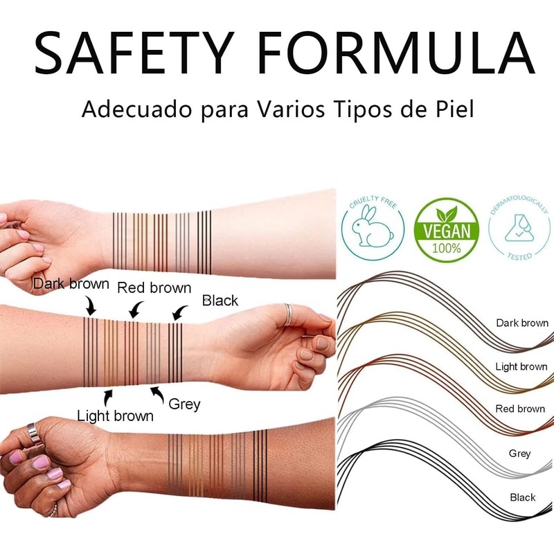 Lápiz de Cejas 4 Puntas Preciso 2 Piezas 2026, Lápiz