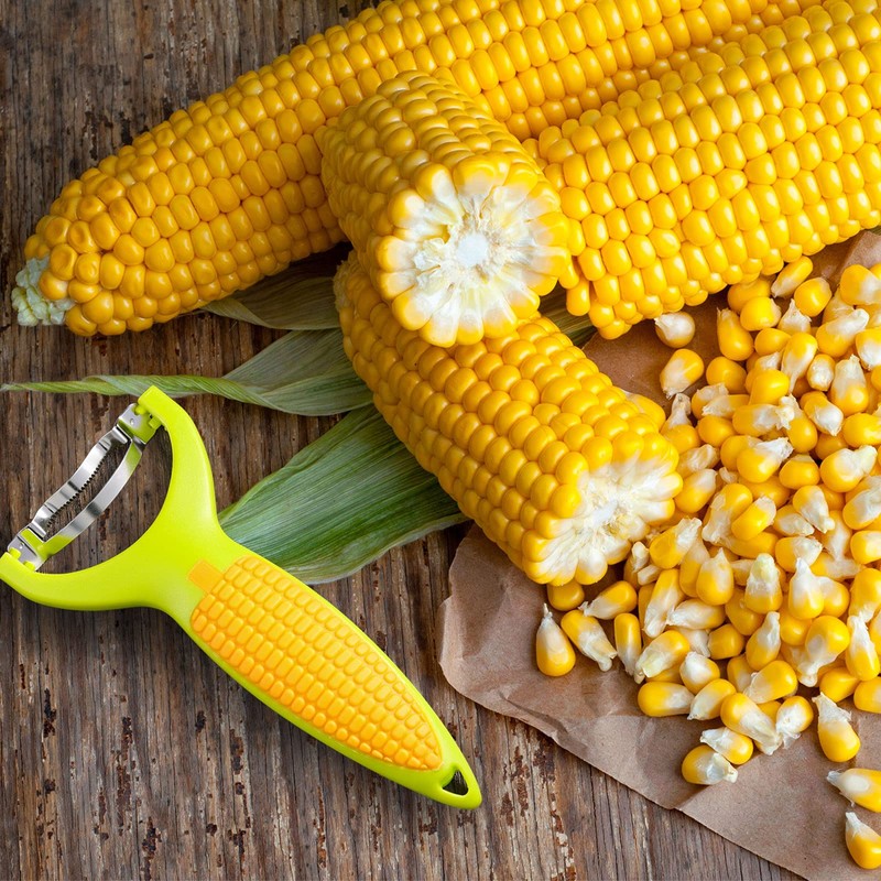 13 Pieces Corn Peeler Cob Corn Remover Corn Zipper Corn