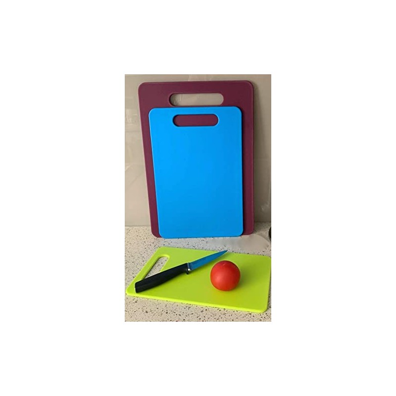 MantraRaj Non Slip 3 pcs Chopping Board Set Multi Size