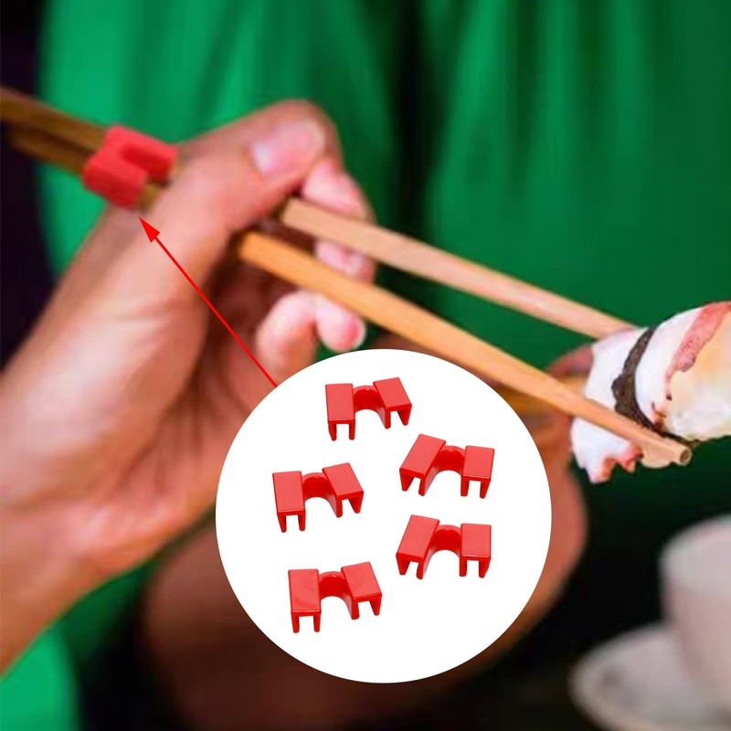 Pocoxll 5 Pairs Chopsticks Set for Beginners,Reusable Chopstick Helpers ,Training