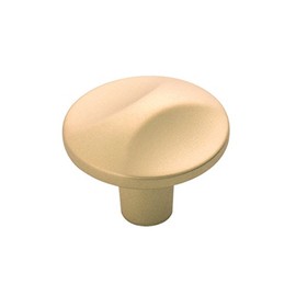 Hickory Hardware H076128-FUB Crest Collection Knob, 1-1/4 Inch Diameter, Flat Ultra Brass