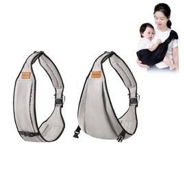 Baby Sling Carrier,Toddler Carrier,Baby Sling,Portable and Adjustable Non-Slip Hip Seat Carriers 10-45lbs(Grey,Cloth)